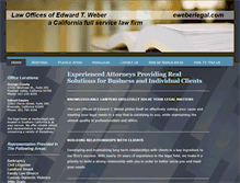 Tablet Screenshot of eweberlegal.com